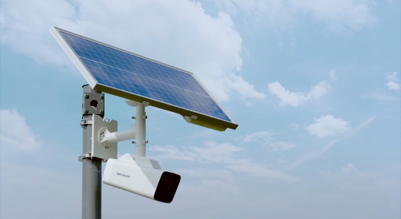 ứng dụng pin năng lượng mặt trời vào camera an ninh